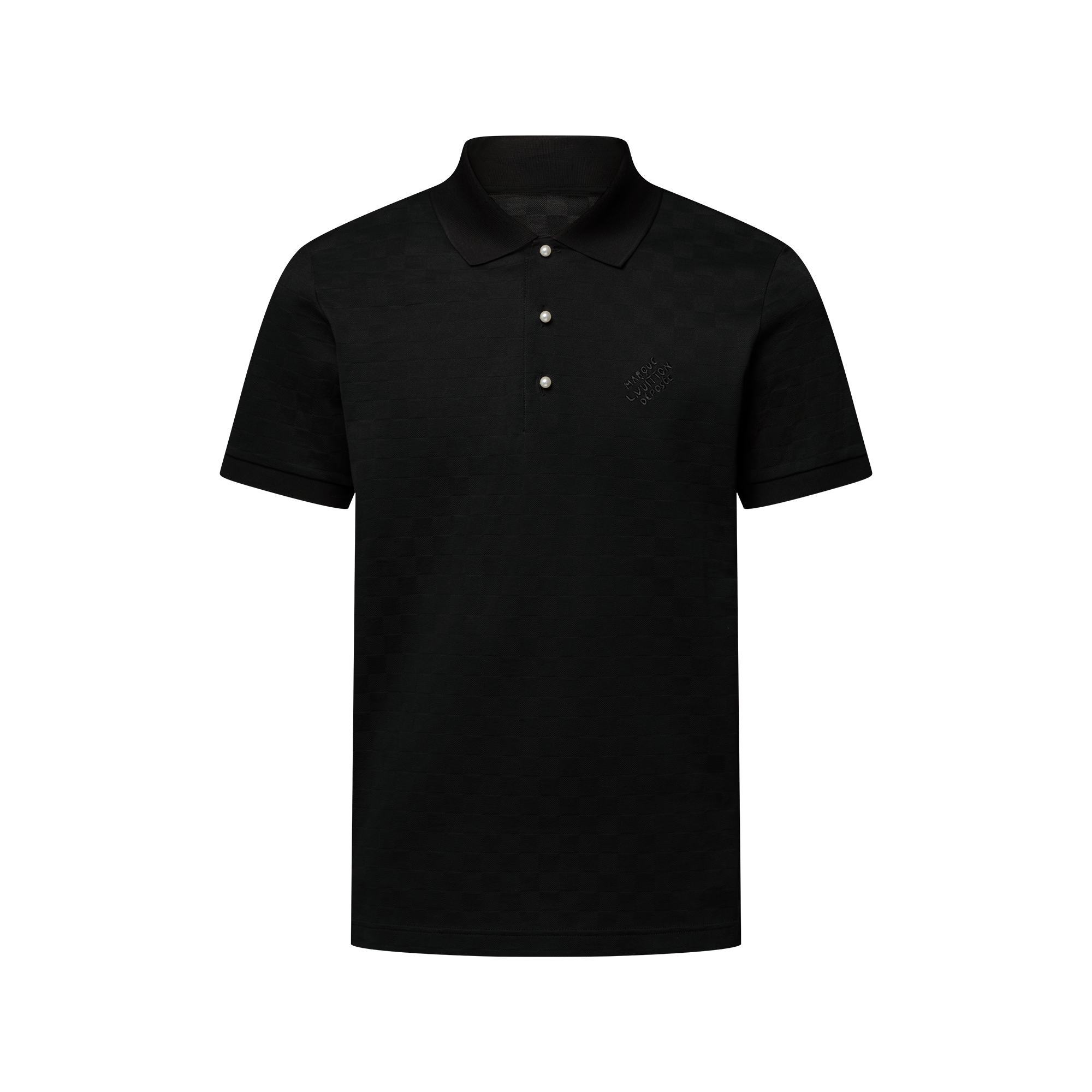 Camisa Polo com Xadrez Damier e Assinatura - Ready-to-Wear | LOUIS